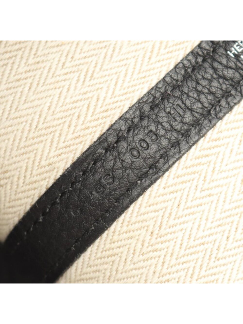Hermes Tote Garden Party TPM Black Leather - Picture 5 of 11